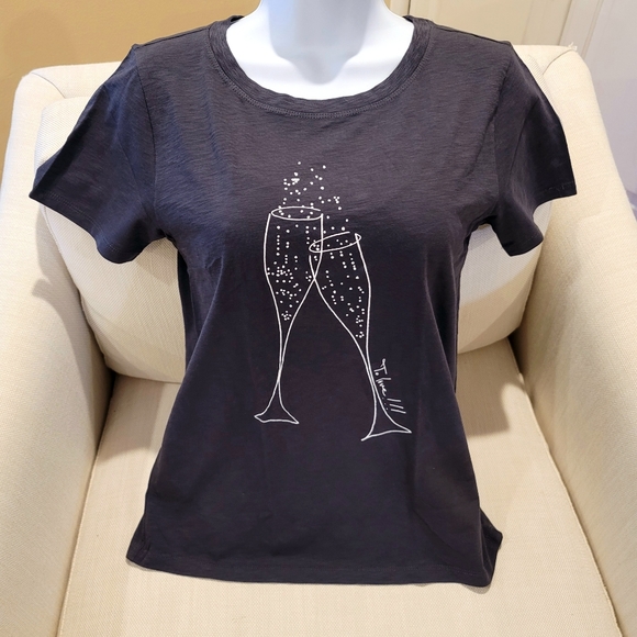 🆕️ J. Crew Vintage Cotton Champagne tee t-shirt - Picture 2 of 5
